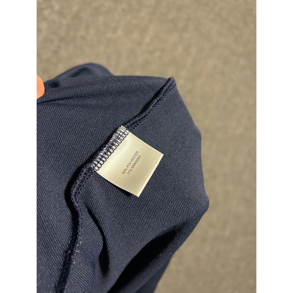 Peter Millar Vest Mens Large Blue Golf Galway Stretch Loop Terry 1/4 Zip - Picture 5 of 7